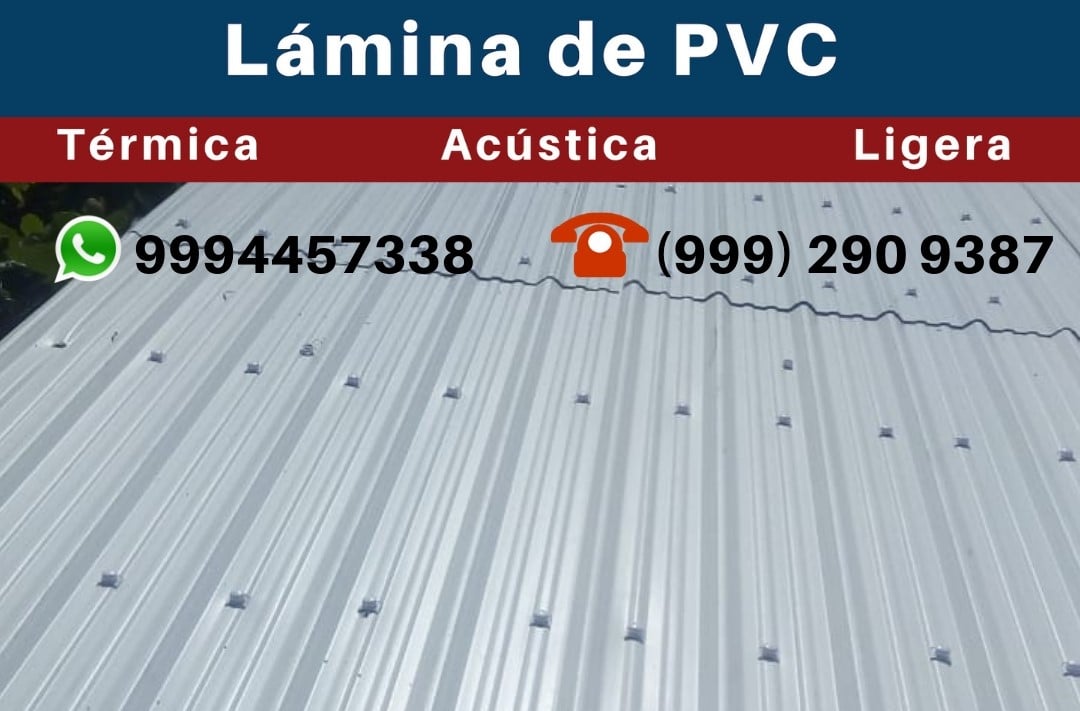 LAMINAS Y ACEROS, LAMINA PVC BLANCA2