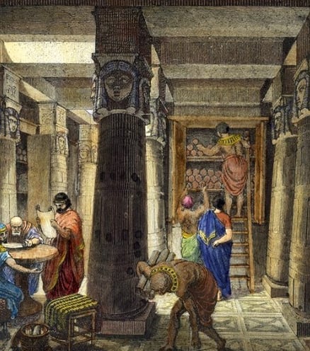 LAMINAS Y ACEROS BIBLIOTECA DE ALEJANDRIA