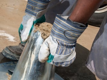 LAMINAS Y ACEROS CONO DE ABRAMS EN OBRA