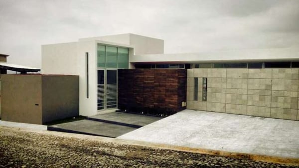 laminas y aceros casas con concreto,  mdera y vidrio