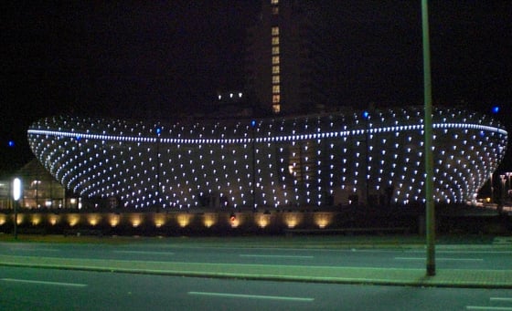 Klimahaus_Bremerhaven_at_night