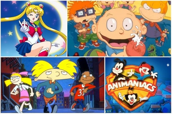 Dibujos animados de los años 90. Dibujos animados de los años 90.