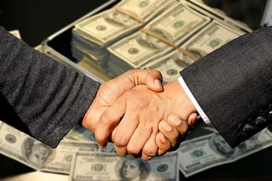 conclusion-of-the-contract-handshake-trade-business-profit-dirty-money-control-treasury-sale