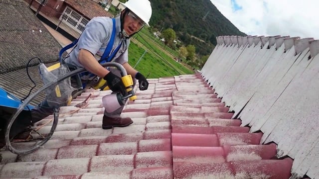 ¿Pintura para tejas de fibrocemento?