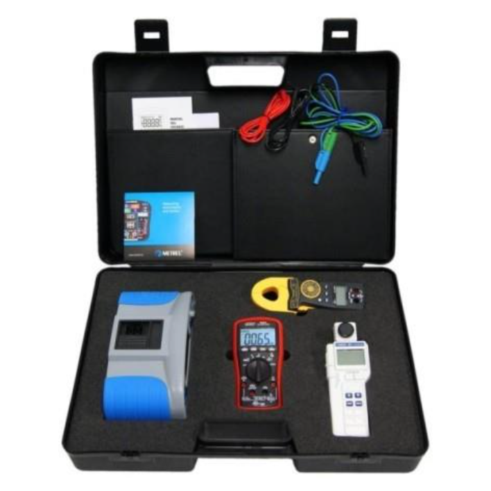 Kit de instalador especialista con maleta y analizador de redes