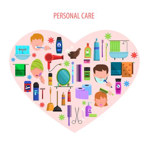 vector-personal-care-heart-emblem-poster